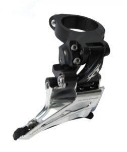SHIMANO Umwerfer DEORE XT FD-M8025 2-fach MTB Schelle hoch Top-Pull - präzise Frontschalt-Performance - 34.9 mm
