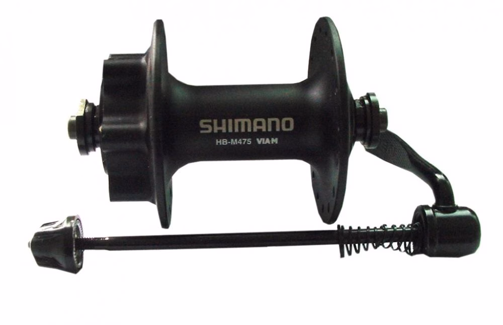 SHIMANO Vorderradnabe HB-M475 6-Loch Schnellspanner Vorderradnabe - für Scheibenbremsen 32 Loch
