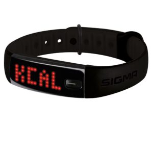 Sigma Fitness Tracker Activio Schwarz - Aktivitätstracker mit 8 Tage Akkulaufzeit