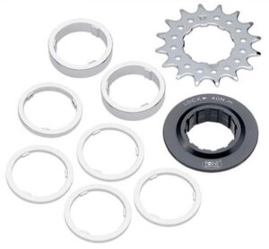 Single Speed Ritzel / Distanzring-Set 12 Zähne