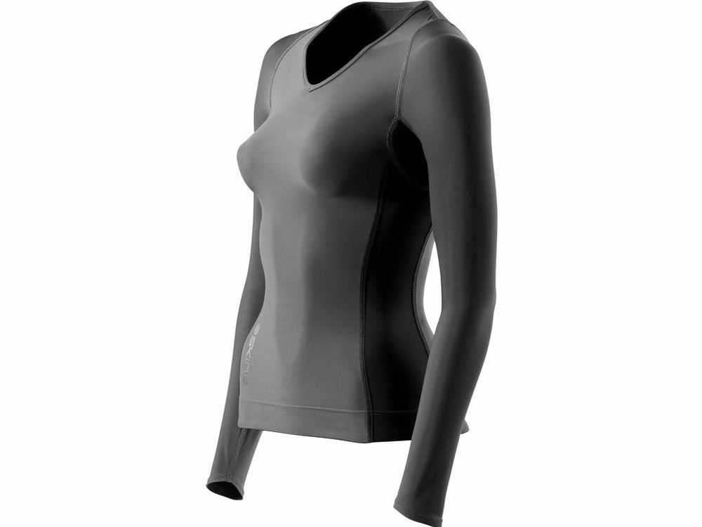 Skins RY400 Comp ression Langarm Top Damen (graphit) Größe:L