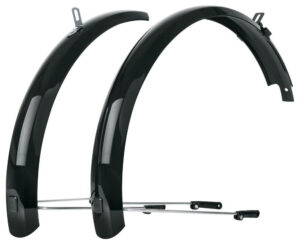 SKS BLUEMELS Basic 20 Schutzblech-Set - 53 mm breit schwarz robuste Aluminium-Kunststoff-Sandwichkonstruktion korrosionsbeständig mit ESC-Sicherheitssystem einfache Montage