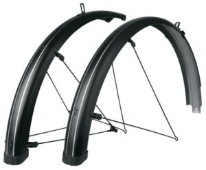 SKS Bluemels Stripes Schutzblech-Set 28" 69mm schwarz matt Alu-Kunststoff, ASR-System, Pinstripe-Design