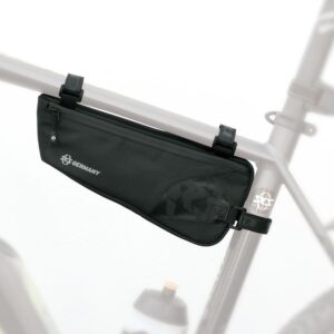 SKS Explorer Edge Rahmentasche schwarz - Robuste, wasserdichte Bikepacking-Tasche 1,0L für Gravel & MTB, 280x60x120mm, Klettverschluss, reflektierende Details