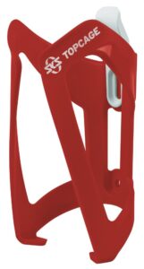 SKS Flaschenhalter Topcage rot  robuster und leichter Flaschenhalter aus Kunststoff, ideal für MTB und Trekkingräder, mit sicherem Halt für Flaschen bei jedem Terrain