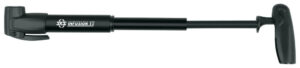 SKS Minipumpe INFUSION TT AV/SV/DV schwarz, 6 bar, Teleskopfunktion, klappbarer T-Griff, MultiValve-Anschluss für alle Ventile, kompakt und leistungsstark, 225 mm Länge