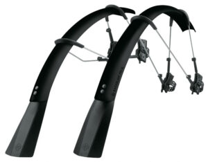 SKS Raceblade Pro XL Schutzblech-Set, 28", schwarz, für 25-32 mm Reifen, Aero-Gabeln, Scheibenbremsen, Quick-Release, langer Spoiler, top Spritzschut