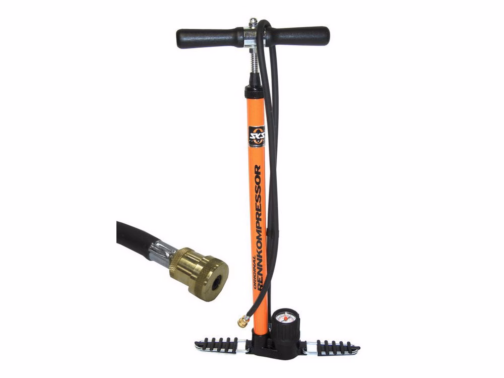 SKS Rennkompressor Standpumpe (Messingnippel | Schlauchanschluß | SV)