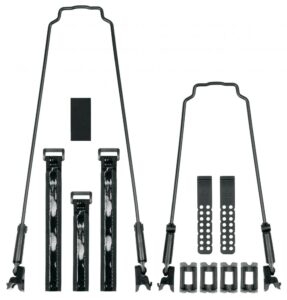 SKS Strebenset VELOFLEXX 55 für 26-28" Fahrräder, inkl. Rahmenadapter und Befestigungsmaterial, Strebenlängen 245 mm und 305 mm