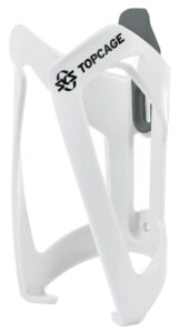 SKS Topcage Flaschenhalter weiß, flexibler Kunststoff, 53g, für 1,5L PET-Flaschen, verstellbarer Fanghaken, Made in Germany