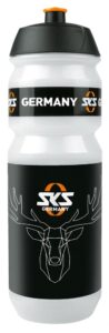 SKS Trinkflasche Large 750 ml - Transparenter Kunststoff mit stilvollem Hirsch-Motiv, BPA-frei, auslaufsicher, ergonomisches Design und leicht zu reinigen