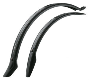 SKS Velo 47 Trekking Fahrradschutzblech-Set für 28" Fahrräder, 47 mm Profilbreite, geeignet für 38-42 mm Reifen, schlagfester Kunststoff, Universalbefestigung