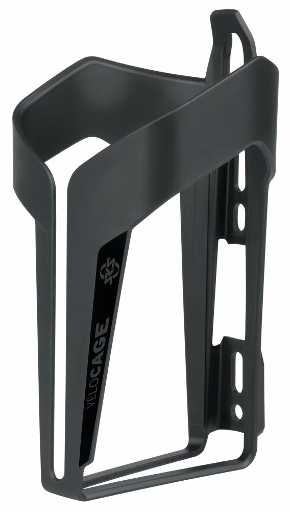 SKS VELOCAGE Flaschenhalter schwarz matt, 40g, stabiler Kunststoff, sicherer Halt auf Straße und Gelände, für alle gängigen Fahrradflaschen