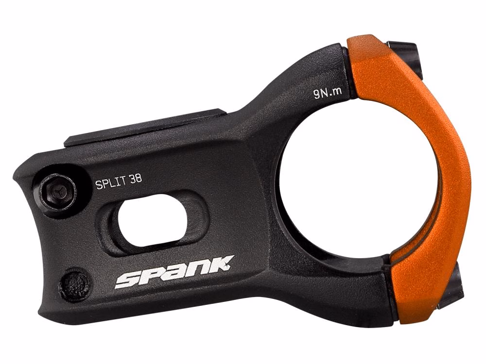 Spank Split Vorbau, 31.8mm, orange, 38.