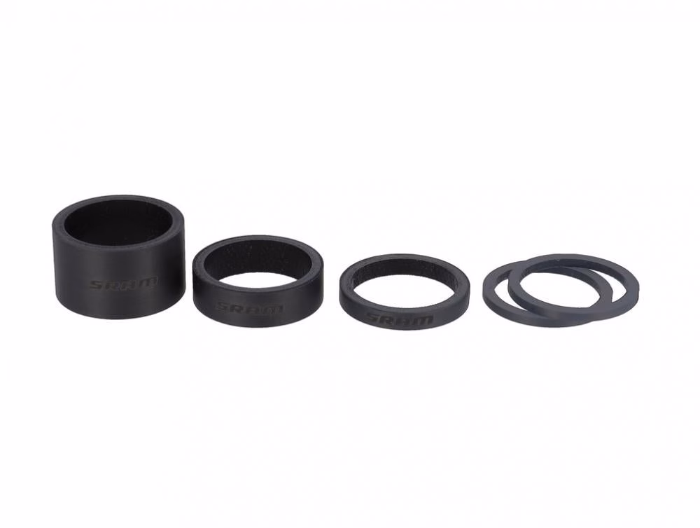 SRAM Carbon Spacer-Set schwarz - Präzise Einstellung der Lenkerhöhe