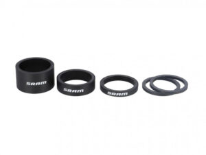 SRAM Carbon Spacer-Set schwarz-weiß - Präzise Höhenverstellung für den Vorbau