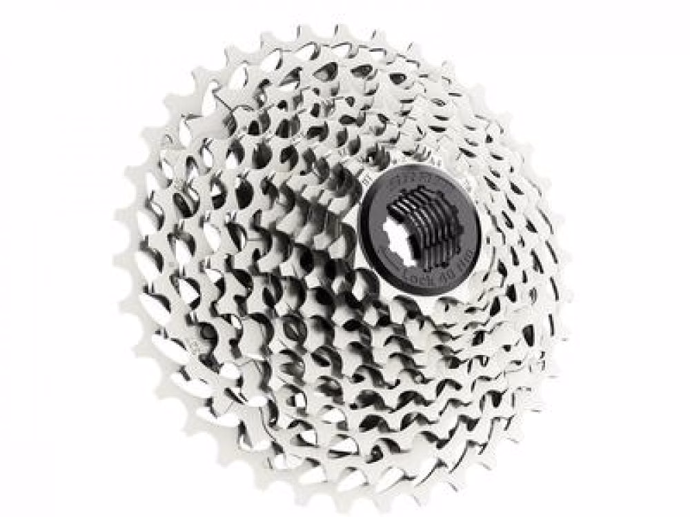 SRAM Kassette PG-1130 11-fach 11-28 Zähne - PowerGlide II - kompatibel mit 11-fach Rennrad-Freilauf - silber schwarz