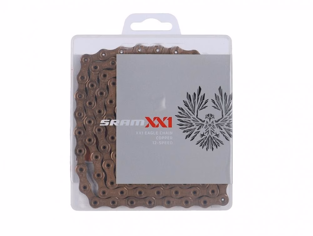 SRAM Kette XX1 Eagle Hollow Pin Kupfer - 12-fach, 126 Glieder, inkl. PowerLock