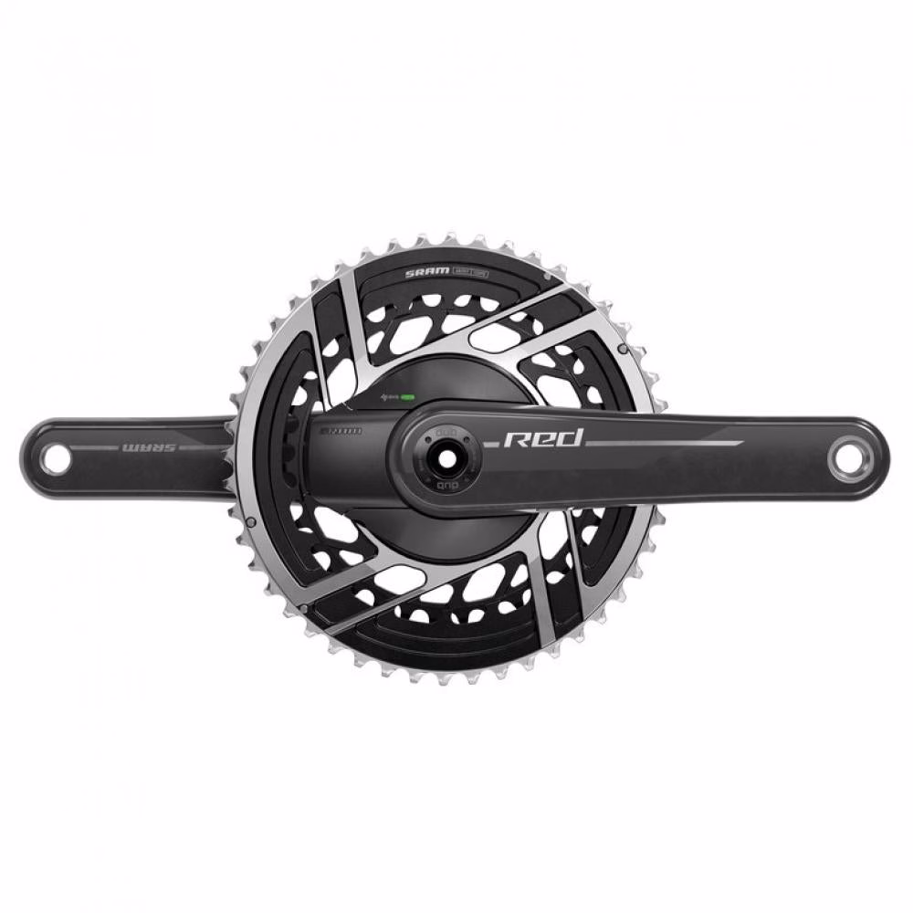 SRAM Kurbelgarnitur Quarq RED E1 160 mm 50-37T - Präziser Powermeter mit Carbonkurbel