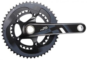 SRAM Kurbelsatz Force 22 172,5 mm GXP 50-34T - Leichter 2x11-Antrieb für Rennrad-Performance