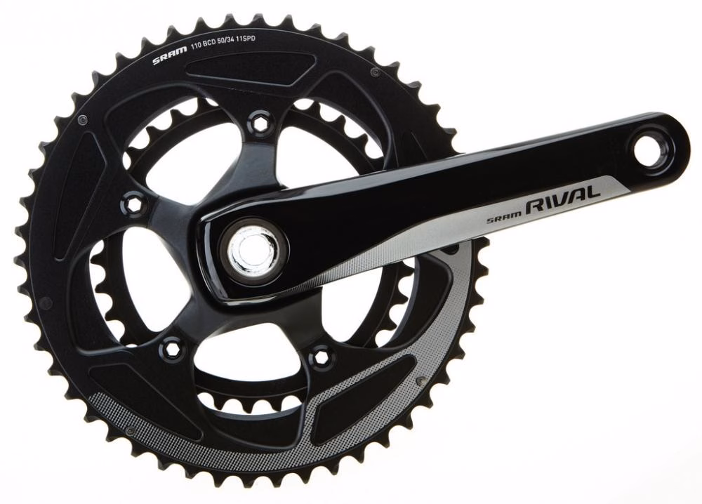 SRAM Kurbelsatz Rival 22 170 mm GXP 52-36T - effizienter 2x11 Antrieb für Rennräder