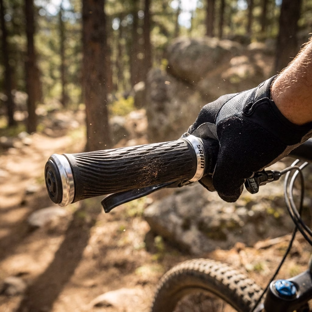 SRAM Lockring Griffe für GripShift - 100 mm, silber