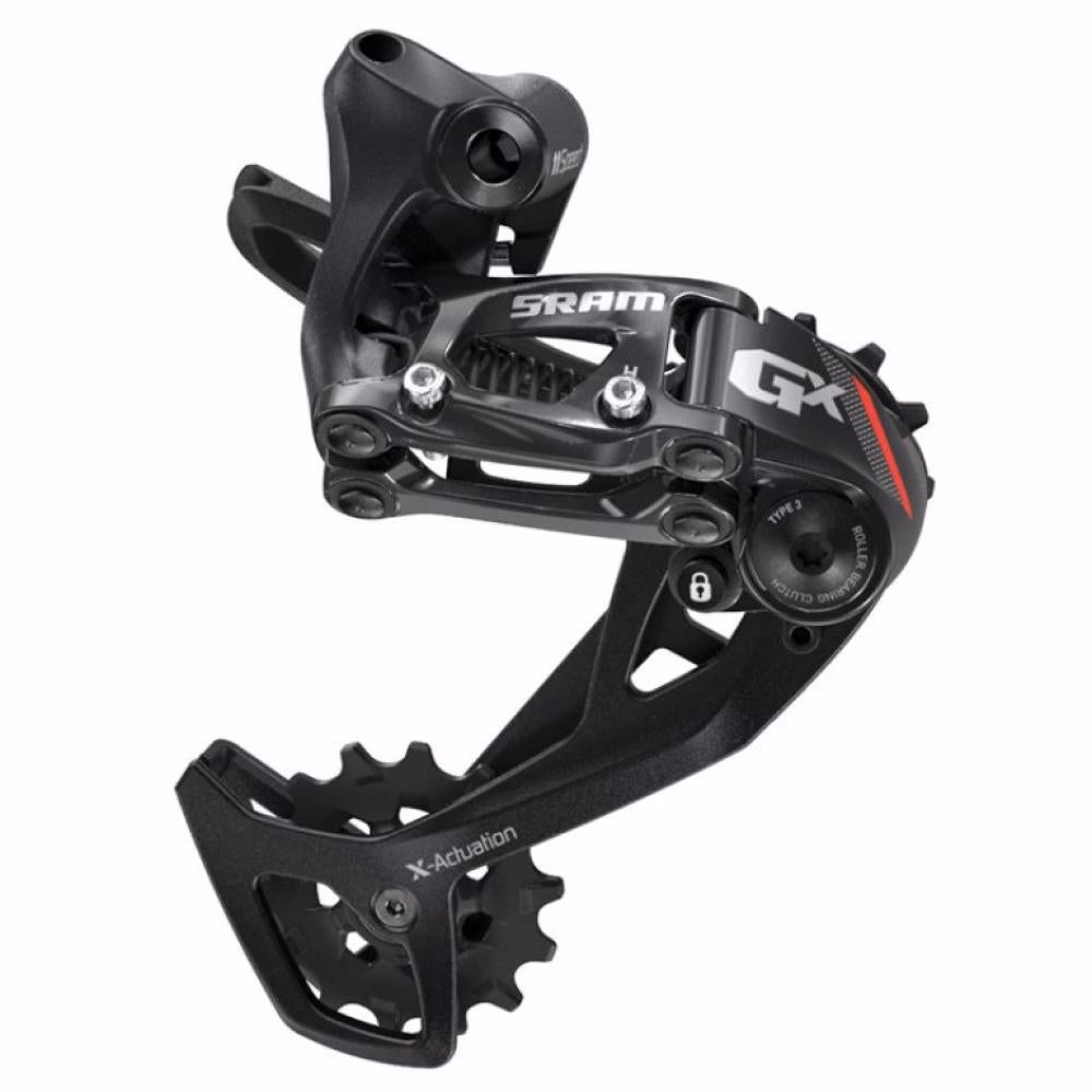SRAM Schaltwerk GX 2x11 schwarz-rot / mittellang - 2x11, rot