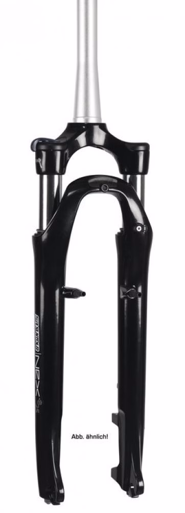 SR Suntour Federgabel SF14 NEX E25 HLO P 28 Zoll schwarz matt Tapered Schaftlänge 272 AHead 9mm 63mm
