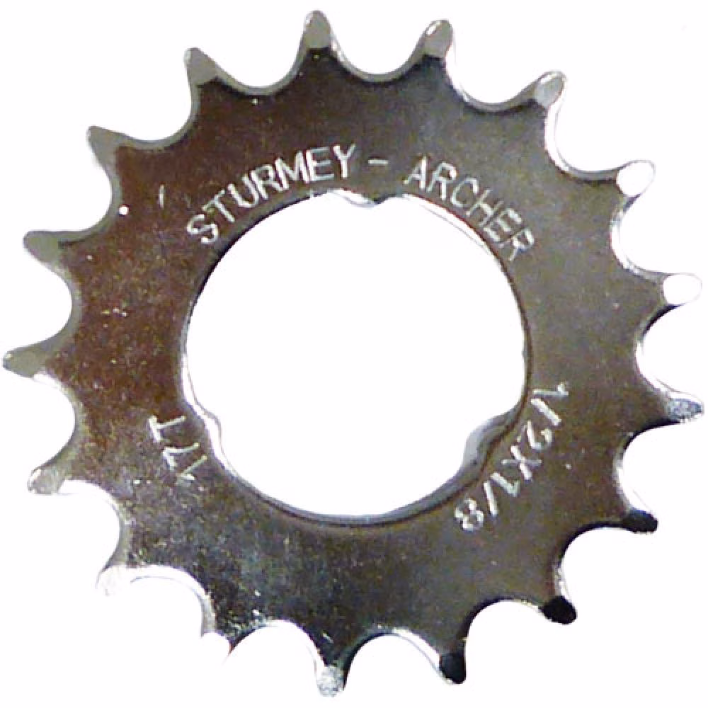 Steckkranz 17 Zähne, 1/2"x1/8" flach, SunRace, HSL846