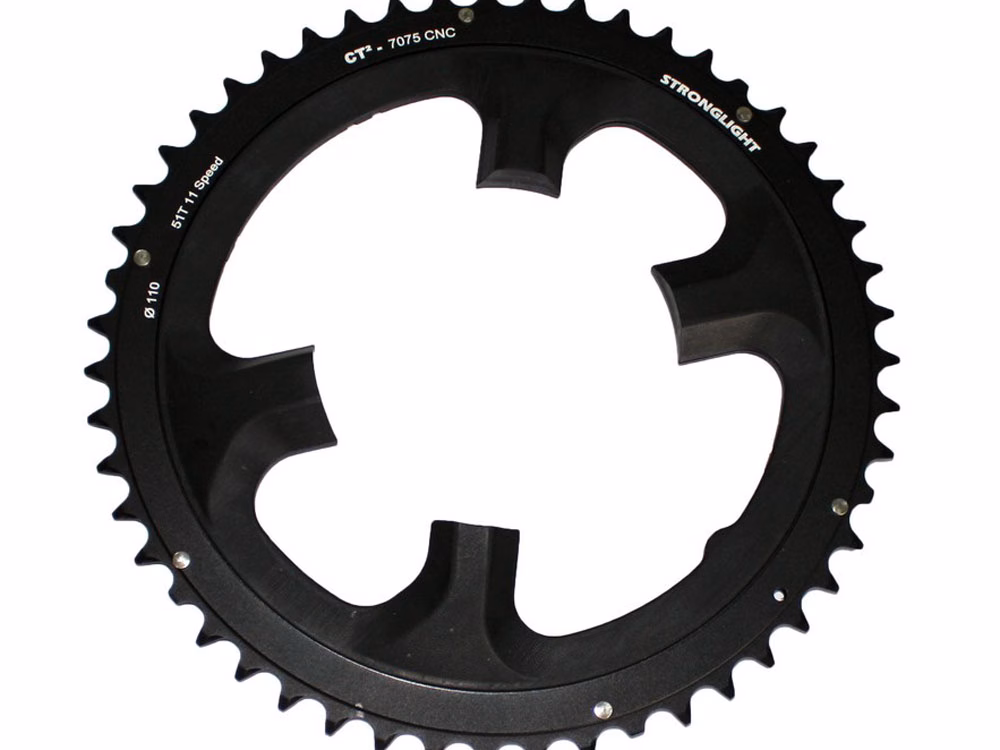 Stronglight Dura-Ace Kettenblatt (110mm | außen | 51 Zähne | 11-fach | Alu)