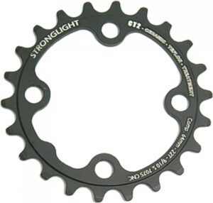 Stronglight Kettenblatt CT2 schw 64MM Lochkr 22Z