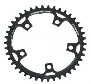 Stronglight Kettenblatt Gravel f Sram 38Zähne schwarz Alu 7075-T6 110mm
