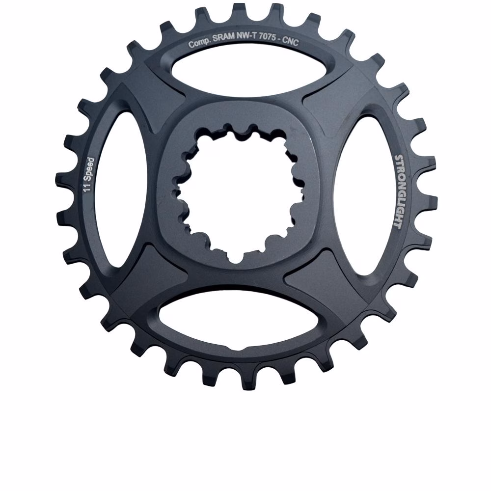 Stronglight Sram Kettenblatt MTB 1x11 direct mount 28 Z 6mm offset grau HT³