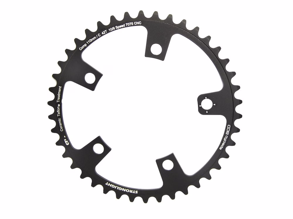 Stronglight Type 110 C Kettenblatt (innen | 42 Zähne | schwarz | ct² | 10-fach)