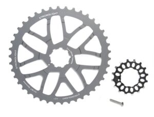 Stronglight Umbaukit für Sram Kasette 40 Z HT³ inklusive 16Z Stahl Ritzel