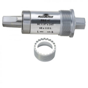 SunRace BBS18 Innenlager 4-Kant 113 mm silber - laufruhiges BSA-Tretlager