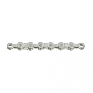 SunRace CNM8E E-Bike Kette, 8-fach, 1/2" x 3/32", 138 Glieder, silber, teflonbeschichtet, chromatisierte Pins, hohe Haltbarkeit, leiser Lauf