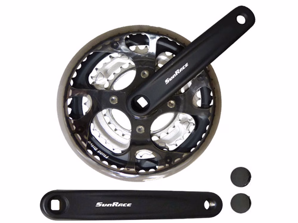 Sunrace FCM300 Kurbelgarnitur (170mm Alu | 28-38-48)