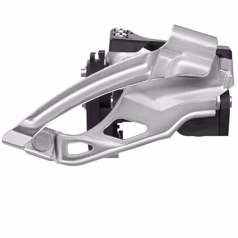 SunRace FDMS66 Umwerfer 2x10-fach Silber - DualPull Clamp TopSwing