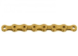 Sunrace Ketten CN12H 12-fach, ausgefräste Pins,Titanium-Nitrid beschichtet, Farbe gold