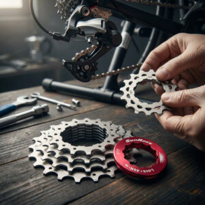 SunRace SPCS10 10-fach Ersatzritzel-Set 11-13-15 Zähne silber inkl. Lockring - kompatibel mit Shimano HG