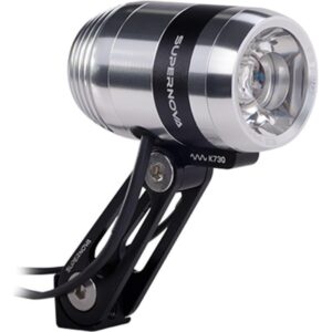 Supernova E3 Pro 2 Dynamoscheinwerfer, silber - helle, zuverlässige Lichtlösung für Pendler