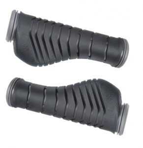 T-One Fahrradgriffe Aero 130mm schwarz/grau ergonomisch rutschfest Lenkergriffe