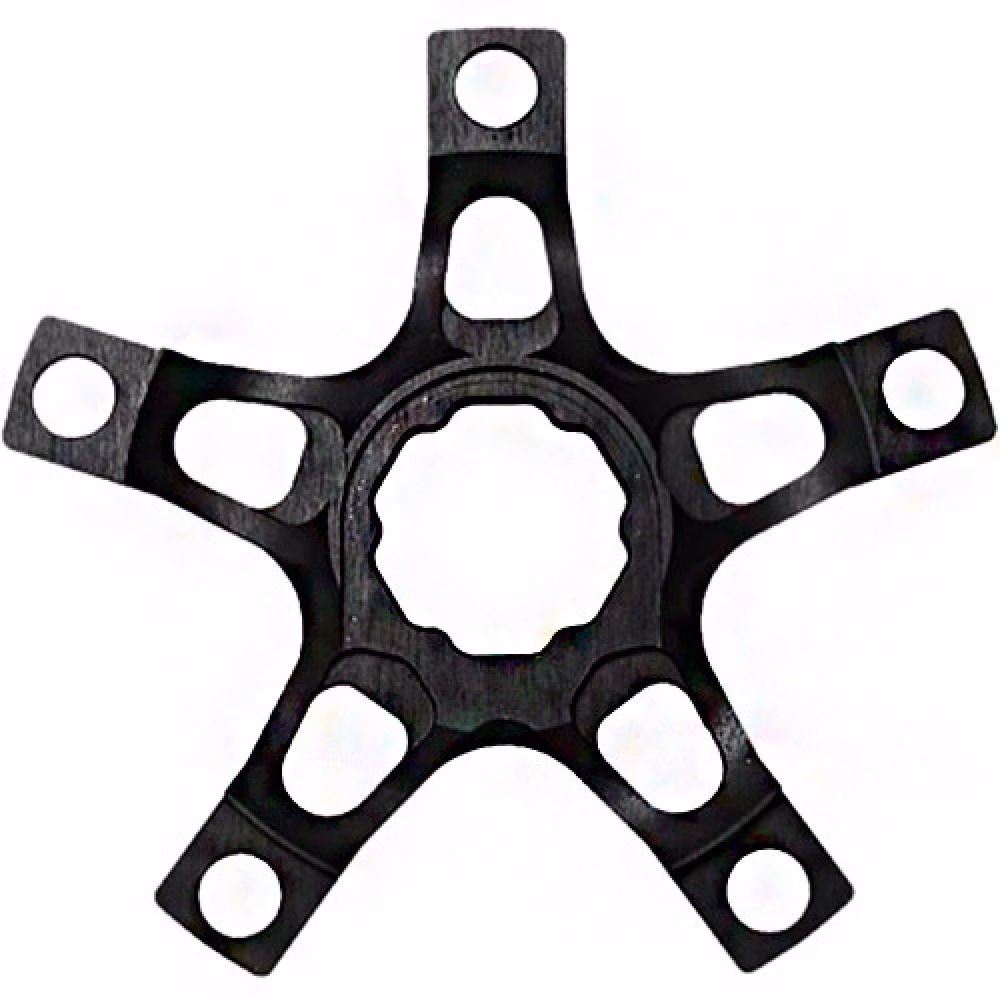 TA Adapter für CARMINA Kurbelset 5-Arm 2-Fach Aluminium 110/110mm schwarz