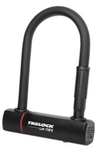 Trelock Bügelschloss mit Halter ZB 401 U4 Mini schwarz 83-152 mm D 14 mm
