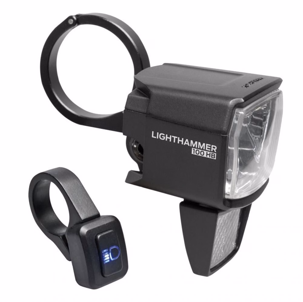 TRELOCK Frontlicht LS 890 HB Lighthammer 890 - starkes E-Bike-Frontlicht mit 130 Lux Fernlicht