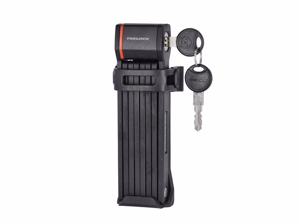 Trelock FS 280 Two.Go X-Move Faltschloss (100cm | schwarz | mit Halter)