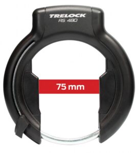 TRELOCK Rahmenschloss RS 480 AZ XL - Sicherheitsschloss für E-Bikes und Fahrräder mit breiten Reifen