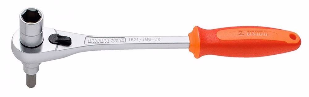 Unior Tretlagerratsche 3/8" rot, 14mm, 8mm, 1621/1ABI-US