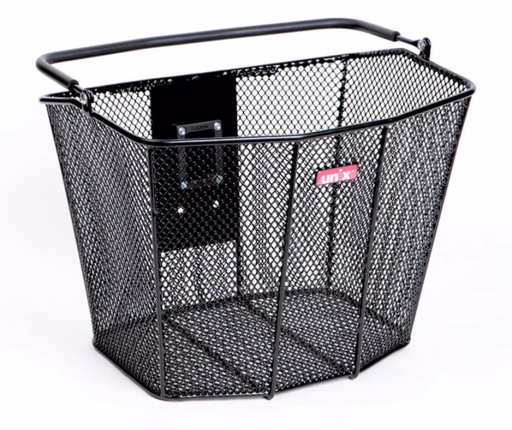 Unix Lenkerkorb Vicario 34x27x25cm, schwarz, engmaschig